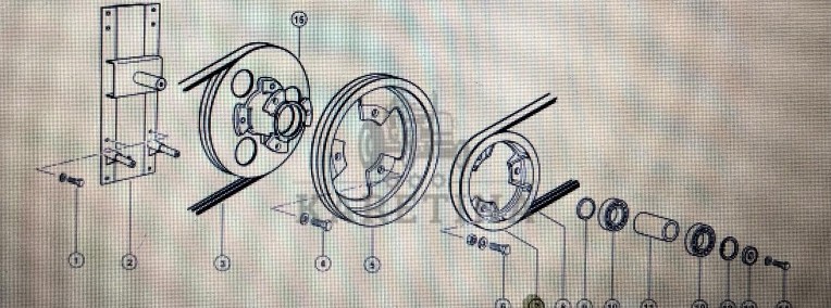 Koło pasowe Claas Mega 370-340 Nr katalogowy 000 644 531 0-1