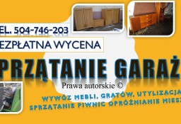 Sprzątanie piwnicy, cennik, usługi.  Wrocław, wywożenie mebli, gratów, śmieci.