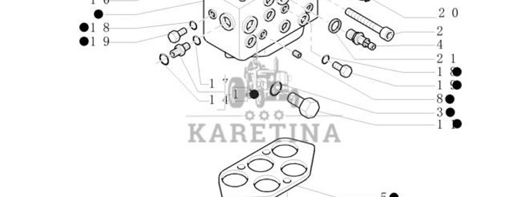 New Holland T6010 T6090 T7230 Zawór sterujący 5195592-1