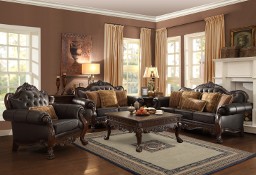Skórzane sofy do salonu 90/38, King Royal, nowy i stylowy, oryginalny