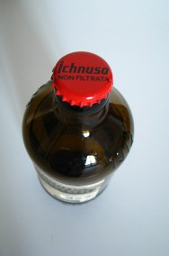 Butelka po włoskim piwie Ichnusa z kapslem -2