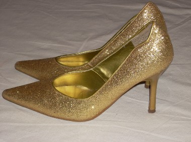 X-PRESS złote buty szpilki wizytowe j nowe 36 36,5-1