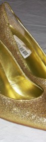 X-PRESS złote buty szpilki wizytowe j nowe 36 36,5-3