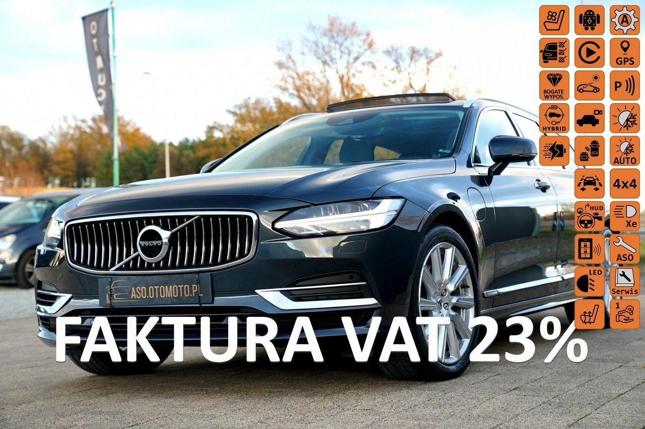 Volvo V90 II MASAZE panorama FUL LED kamery HAK.el nawi MASAZE wentylacja HEAD UP