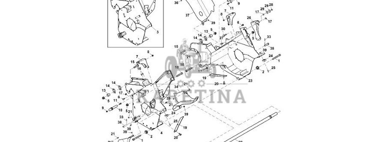John Deere 960 - Rama DC220043 (Podbieracz)-1