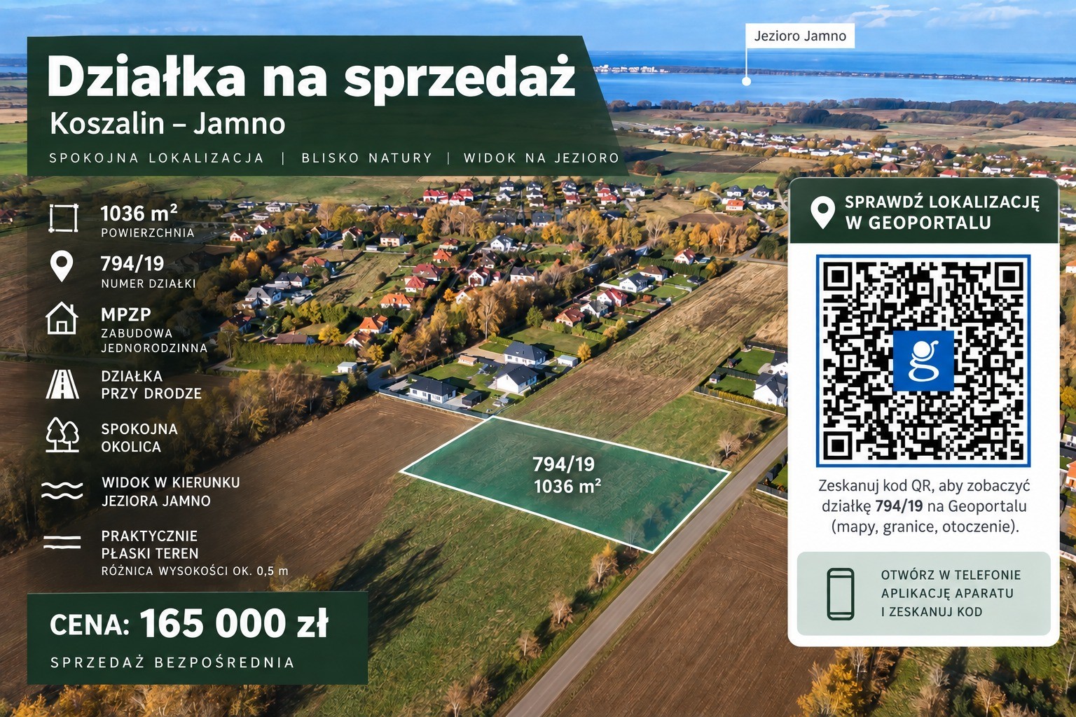 działka lub grunt na sprzedaż