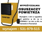 Wynajem osuszacza powietrza Kórnik ( od 24 zł doba )