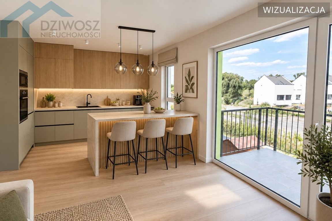 Mieszkanie na sprzedaż, 3 pokoje, 68 m², Długołęka