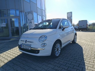 Fiat 500 LOUNGE Cabrio 1.3 16V MJET 95KM, boogate wyposażenie, serwisowany-1