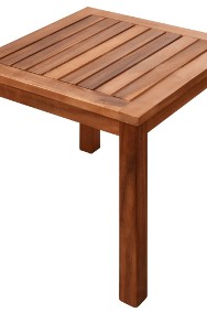 vidaXL Leżak ze stolikiem, lite drewno akacjowe i tkanina textilene41746-2