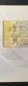 Banknot kolekcjonerski 20 złotych - Juliusz Słowacki. Stan: UNC-3