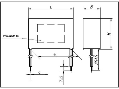 Kondensator rozruchowy 5,0µF MKSP-8-2