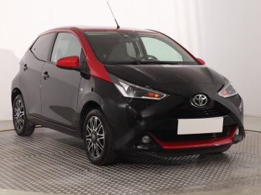 Toyota Aygo , Salon Polska, Serwis ASO, Skóra, Klima, Tempomat-1
