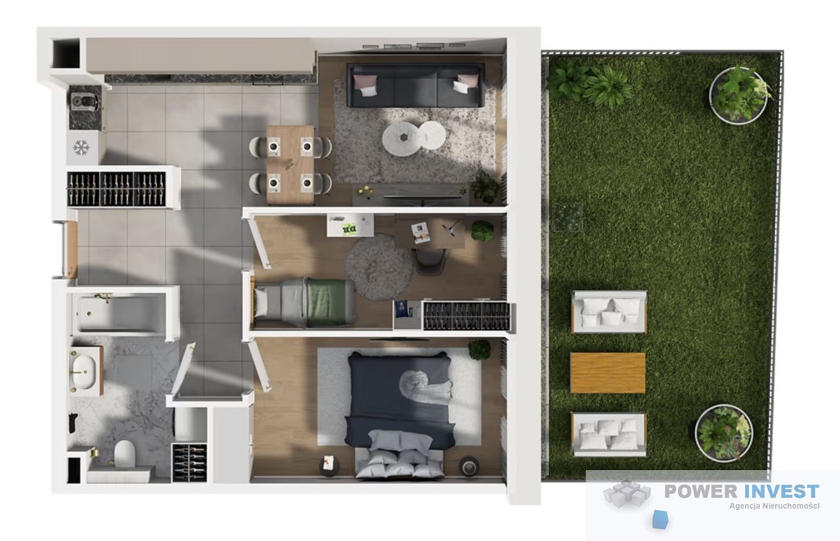 3 pokoje | Smart Home | Ogród 30m² | 52m² | 0% PCC - Mehr