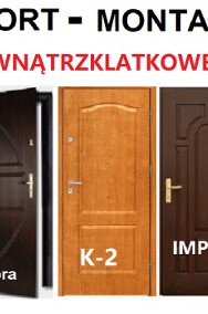 Drzwi  ZEWNĘTRZNE do mieszkania wejściowe drewniane i metalowe z montażem.-2