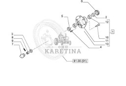 New Holland T6010 Piasta 81823160
