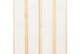 vidaXL Parawan 4-panelowy, kremowy, 160x170x4 cm, tkaninaSKU:248173*