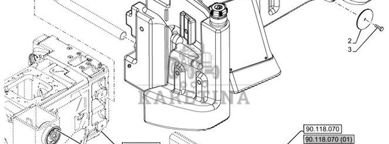 New Holland T6070 Zbiornik paliwa 48046408-1
