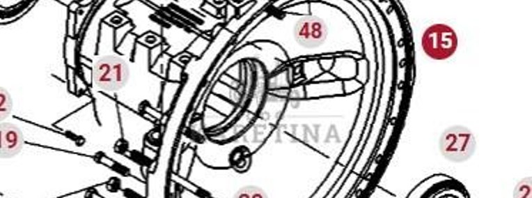 Valtra S274 S294 S324 S394 Fendt S927 S930 S933 S939 Obudowa Zwolnicy Obudowa Osi 934152150112-1