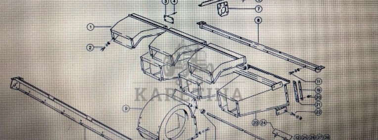 Ściana oddzielająca Claas Mega 370-340 Nr kat. 000 647 147 2 Nr kat. 000 647 147 2-1