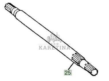 John Deere 7600 7700 7800 Wał PTO R99088-1