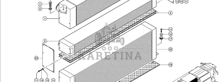Claas Lexion 600 CHŁODNICA OLEJU 0007435982 (Układ chłodzenia)-1