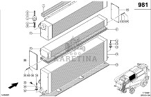 Claas Lexion 600 CHŁODNICA OLEJU 0007435982 (Układ chłodzenia)