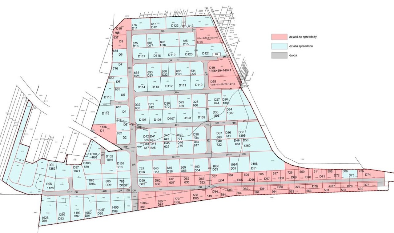Będzin -na sprzedaż działki o pow. od 505 m² - Widok 2