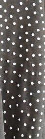 Czarna bluzka tunika H&M L 40 lekka zwiewna nity cekiny asymetryczna-3