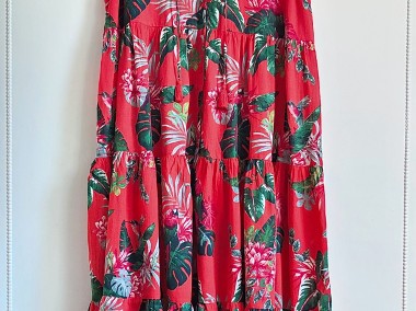 Sukienka Hampton Republic 27 XL 42 XXL 44 czerwona maxi luźna na lato bawełna-1