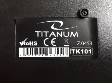 Mysz Dell przewodowa + membranowa klawiatura komputerowa Titanum, oba na USB-2