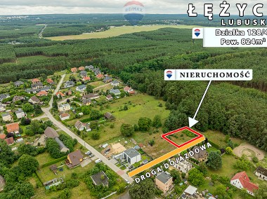 Na sprzedaż działka przy lesie 824 m²-1