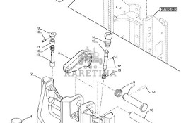 New Holland T6090 T6070 Sworzeń zaczepu 47689917