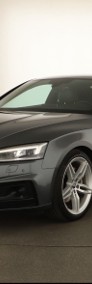 Audi A5 III , Serwis ASO, 218 KM, Automat, Skóra, Navi, Klimatronic,-3