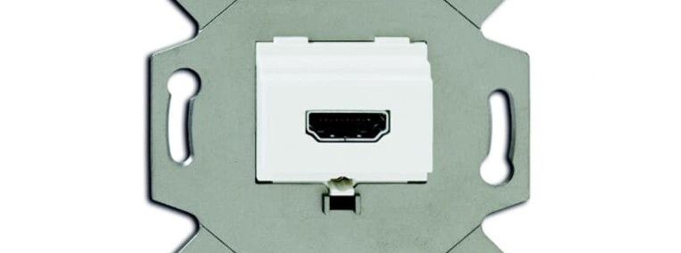 ABB GNIAZDO HDMI 0261/32-500 - biały alpejski-1