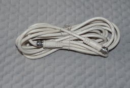 Kabel antenowy 3,8 m biały