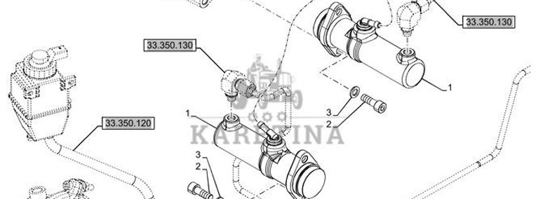 New Holland T6090 Pompa główna 48.3mm stroke 47403012-1