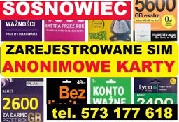 Zarejestrowane karty SIM do telefonu startery zdalna rejestracja kart Sosnowiec