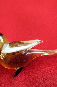 Ptak - malutki wróbel - figurka ze szkła w stylu Murano - 3 x 5,5 x 2,5 cm-2