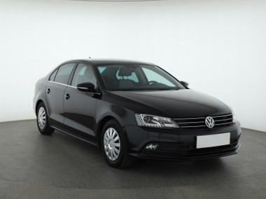 Volkswagen Jetta VI , Salon Polska, Skóra, Navi, Xenon, Bi-Xenon, Klimatronic,-1