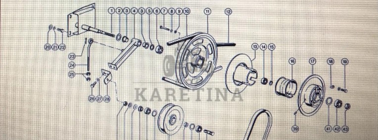 Rolka napinacza Class Mega 370-340 Nr katalogowy 000 629 278 1-1