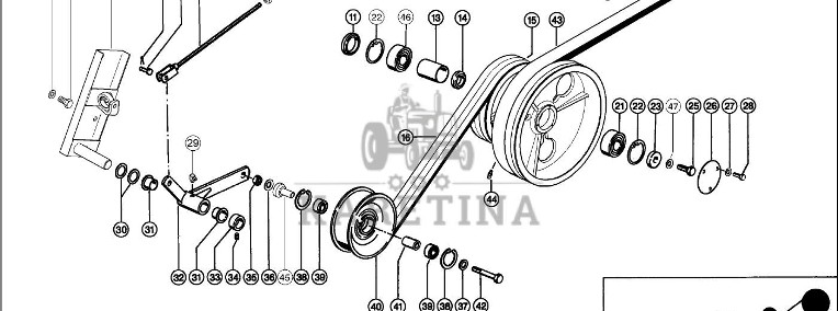 Claas Lexion 600 KOŁO PASOWE 0003557720 (Napęd przyrządu źniwnego, bez przekładni regulacyjnej)-1