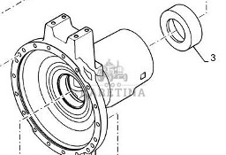 New Holland T8.330 T8.360 T8.390 T8.420 Koszyk Obudowa Łożyska 84176682