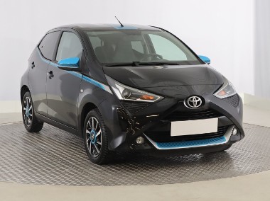 Toyota Aygo , Salon Polska, Skóra, Klima-1