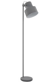 vidaXL Lampa podłogowa, metalowa, szara, E27 51030-2