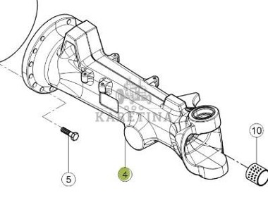CLAAS Arion 610 660 Korpus Obudowa Pochwa Przedniej Osi 0011657710 0011638410-1
