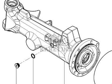 CLAAS Arion 610 660 Korpus Obudowa Pochwa Przedniej Osi 0011657710 0011638410-2