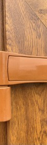 Drzwi PCV 125x210 szyba panel biurowe sklepowe złoty dąb cieple szczelne -3