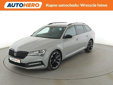 Skoda Superb III 4x4 automat skóra/alcantara matrix LED virtual cocpir ACC grzane fot-1