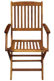 vidaXL Składane krzesła ogrodowe, 6 szt., lite drewno akacjowe 276357-2